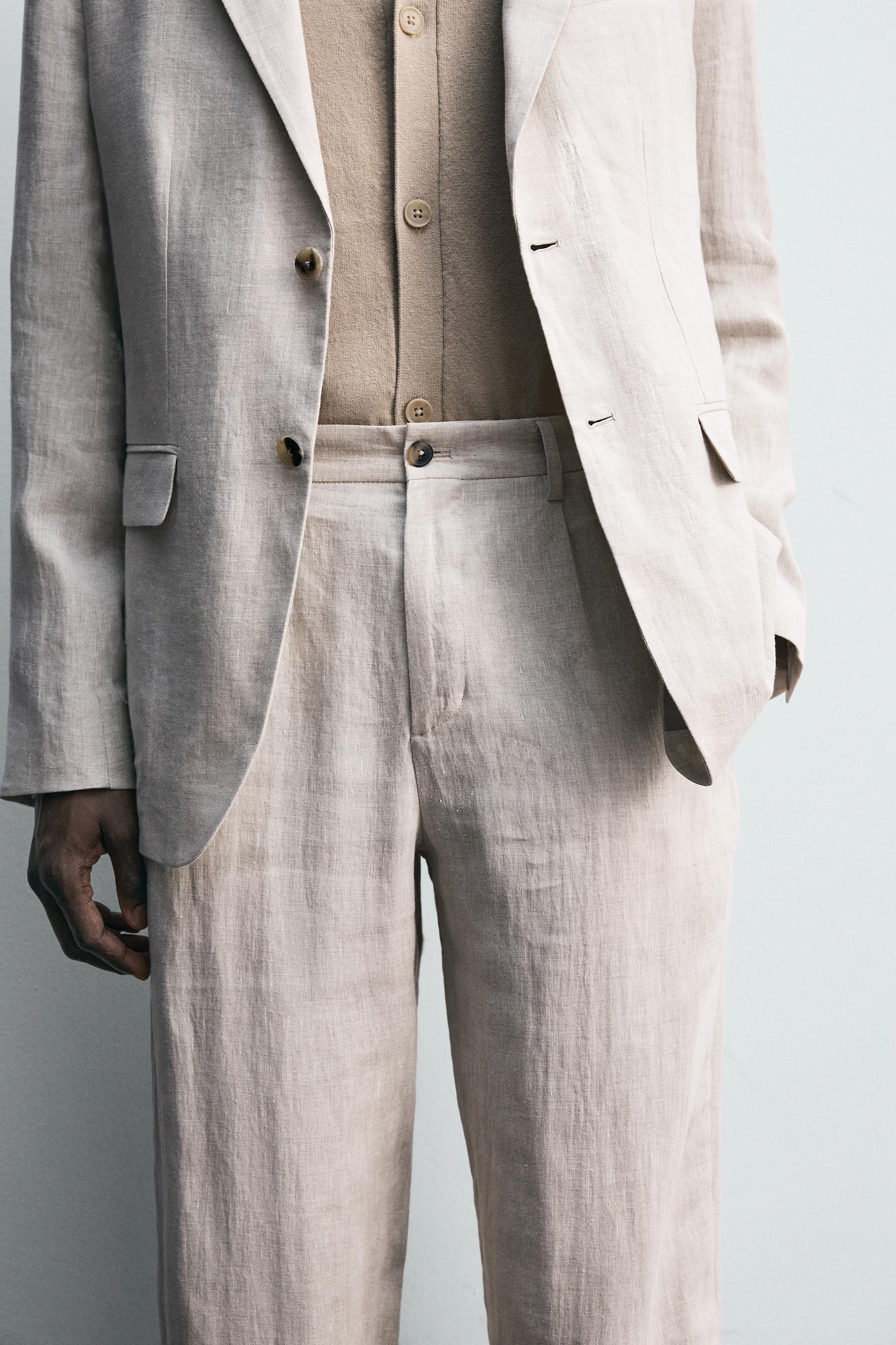 100% LINEN SUIT PANTS